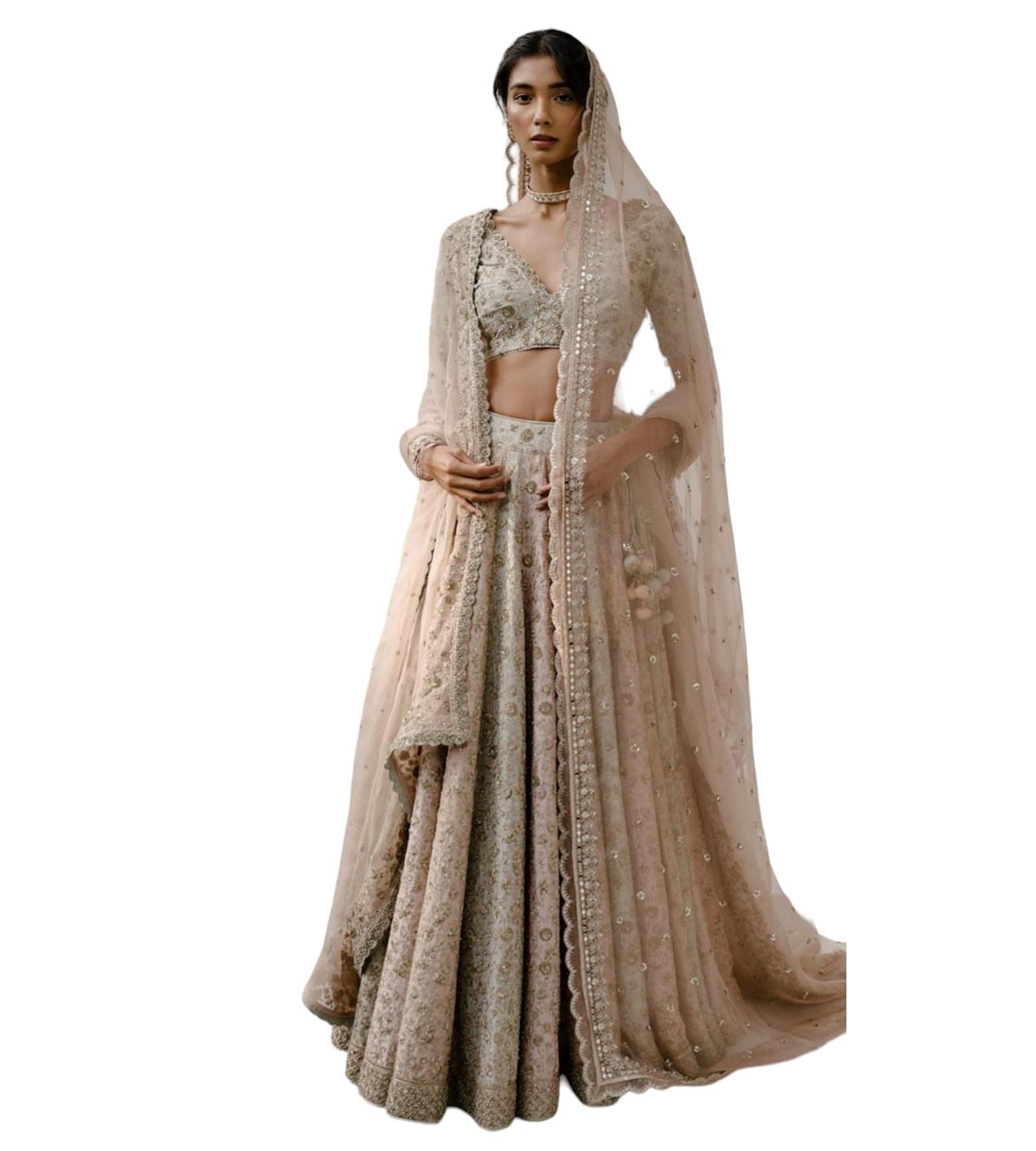 A&R by RHEA KAPOOR Lehenga With Dupatta And Blouse