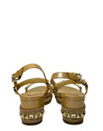 Christian Louboutin Beige Patent Leather Cataclou Sandals EU 39