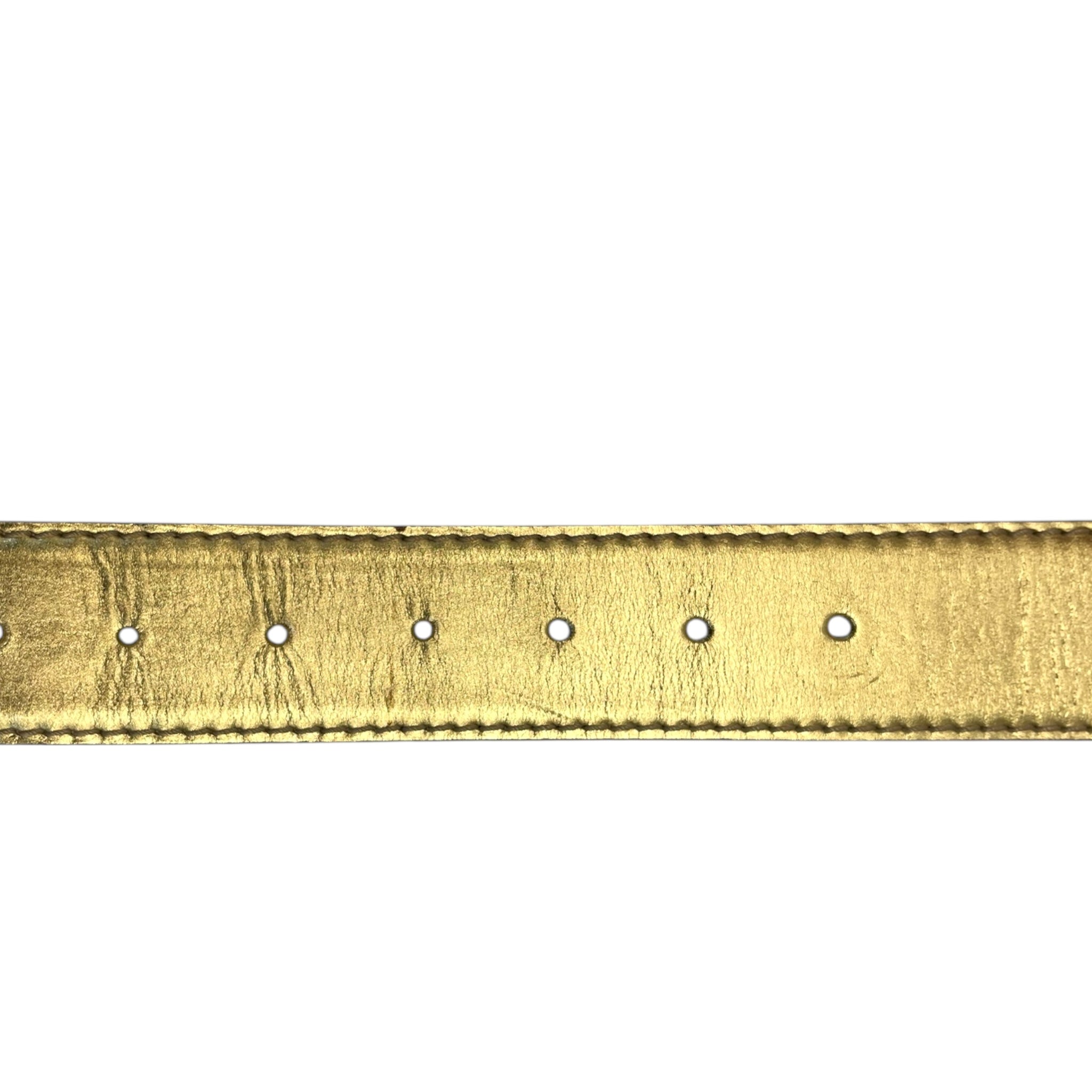 Bronze Leather Buckle Belt EU 40