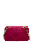 Gucci GG Marmont Small Bag Purple Quilted Velvet