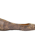 Sally Snake Skin Ballerina