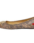 Sally Snake Skin Ballerina