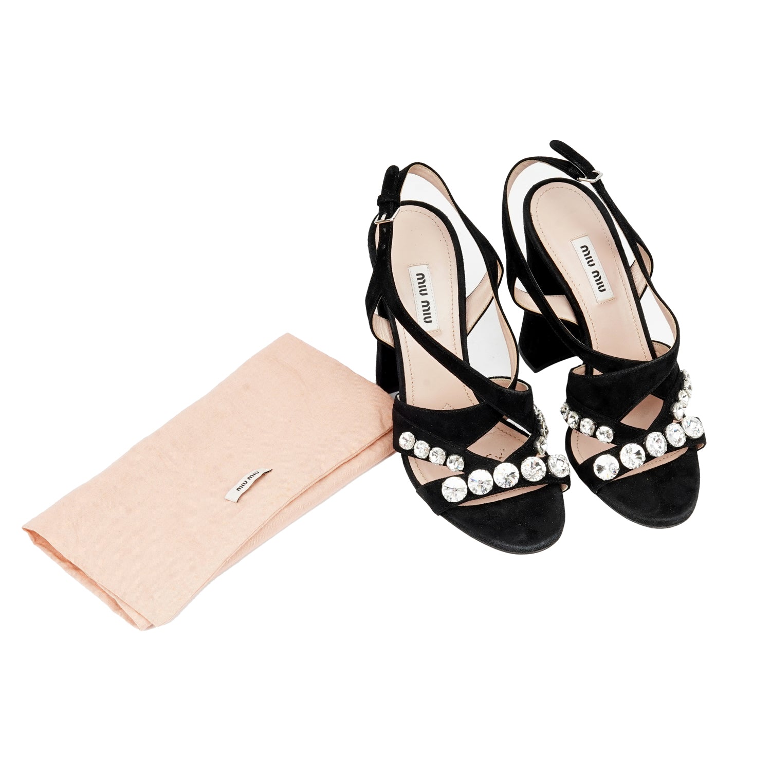 Crystal And Pearl Embellished Heels
