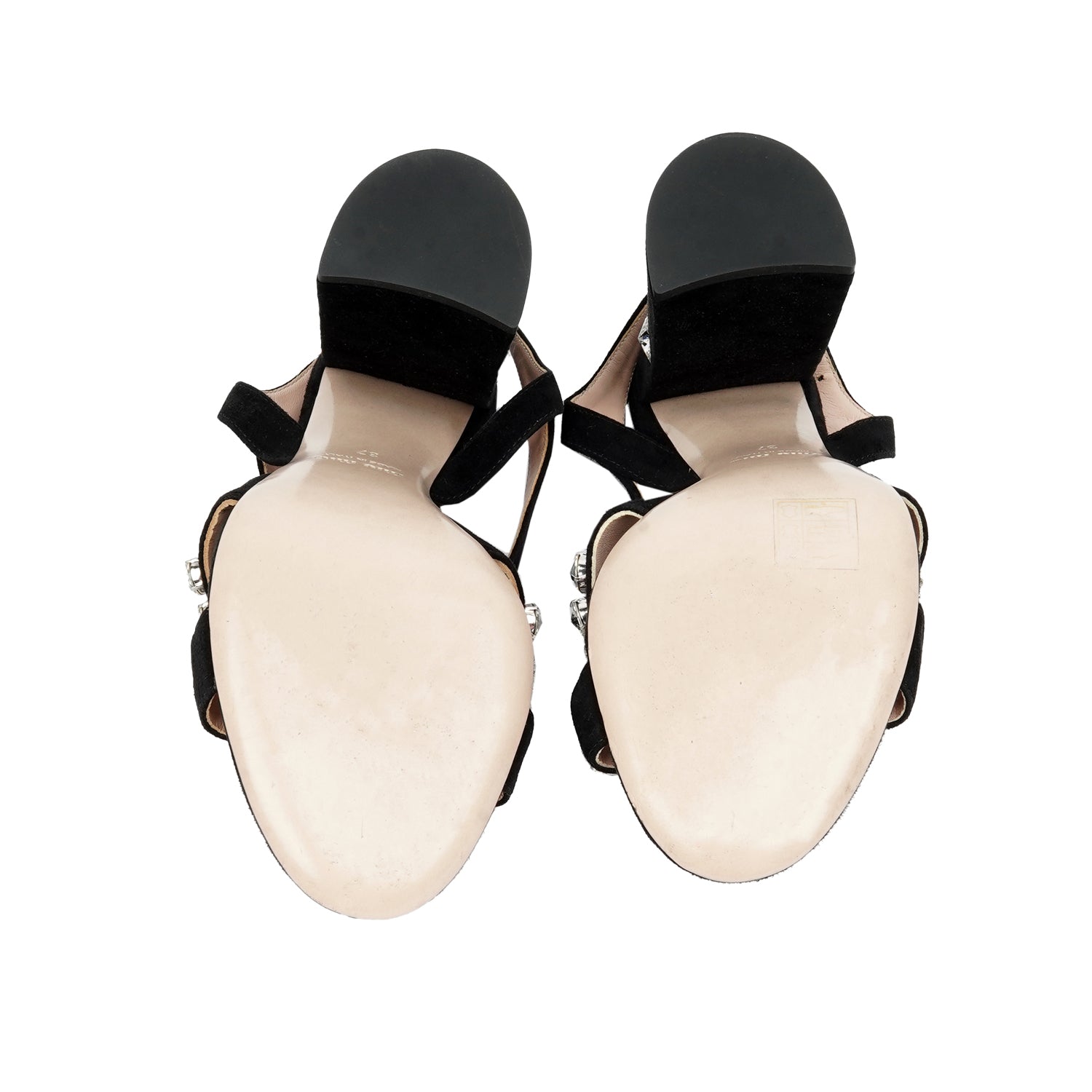 Crystal And Pearl Embellished Heels