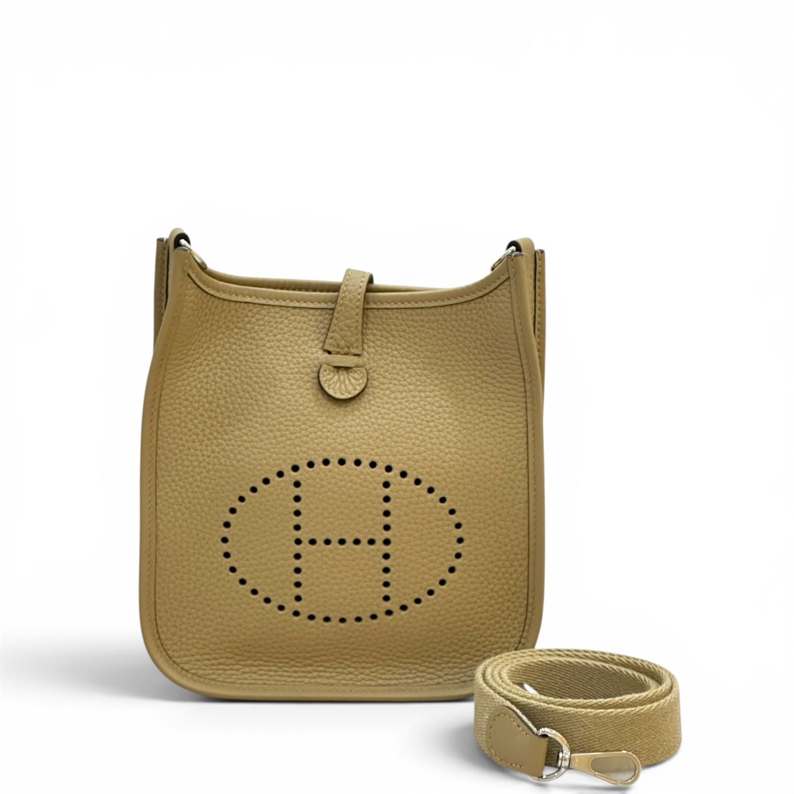 Hermes Mini Evelyne Palladium Hardware