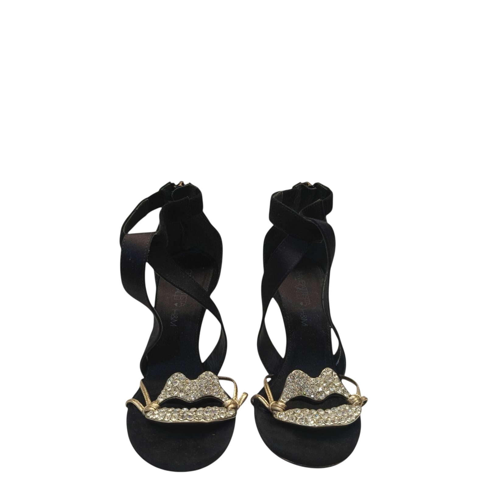 GIAMBATTISTA VALLI X H&M ZAPATOS TALLA Black Suede Heels EU 35