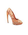 Corl Python Snakeskin Heels-37.5"