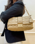 Dior Beige Quilted Leather Large Miss Dior Flap Bag