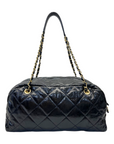 Chanel Shiny Aged Calfskin Bowler Bag Medium