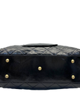 Chanel Shiny Aged Calfskin Bowler Bag Medium