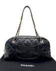 Chanel Shiny Aged Calfskin Bowler Bag Medium