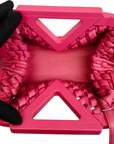 Bottega Veneta Pink Woven Leather Point Shoulder Bag