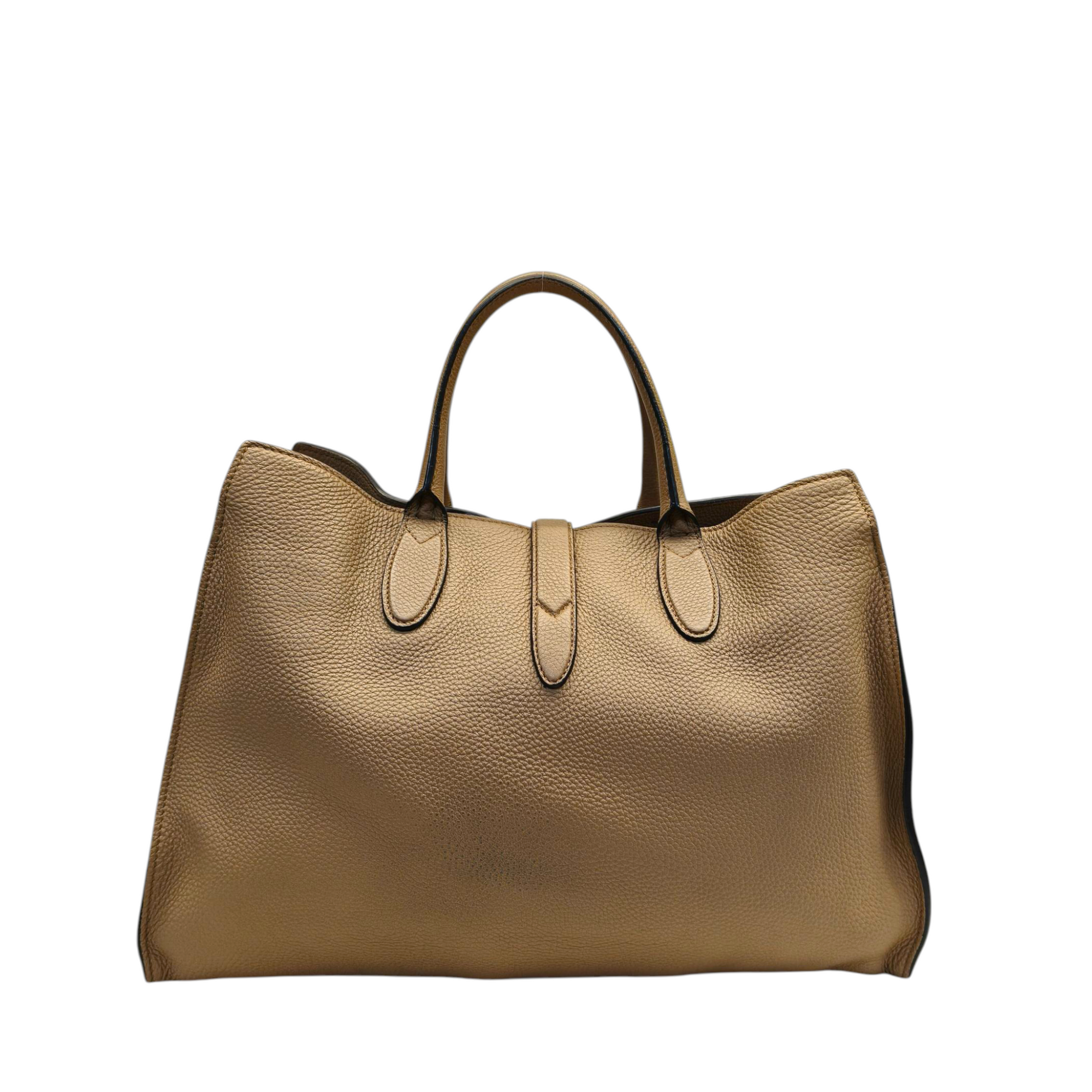 Gucci Tortilla Brown Pebbled Leather Large Jackie Tote Bag