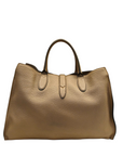 Gucci Tortilla Brown Pebbled Leather Large Jackie Tote Bag