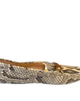 Tod's Two Tone Python Double T Metal Loafers EU 39