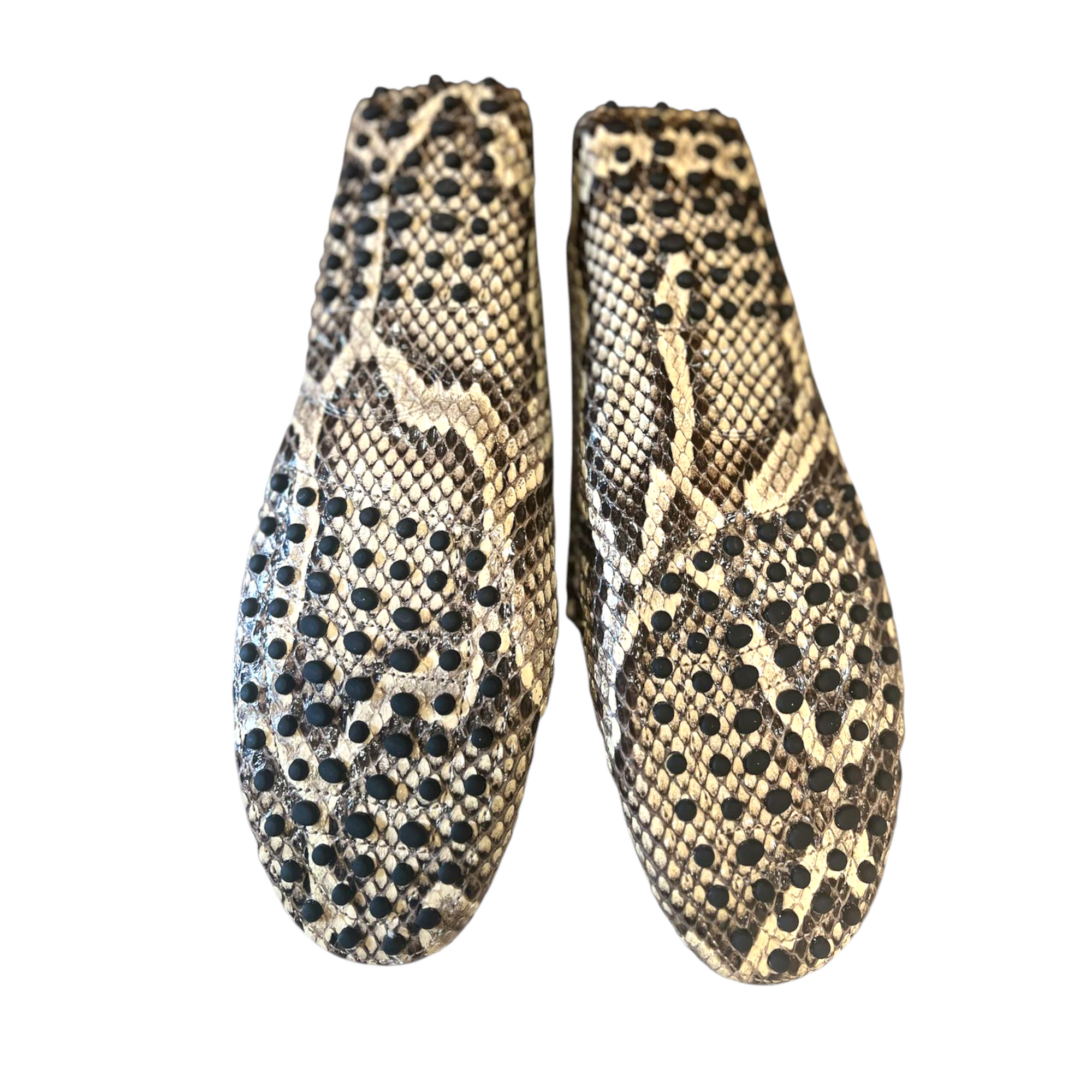 Tod's Two Tone Python Double T Metal Loafers EU 39