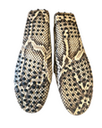 Tod's Two Tone Python Double T Metal Loafers EU 39