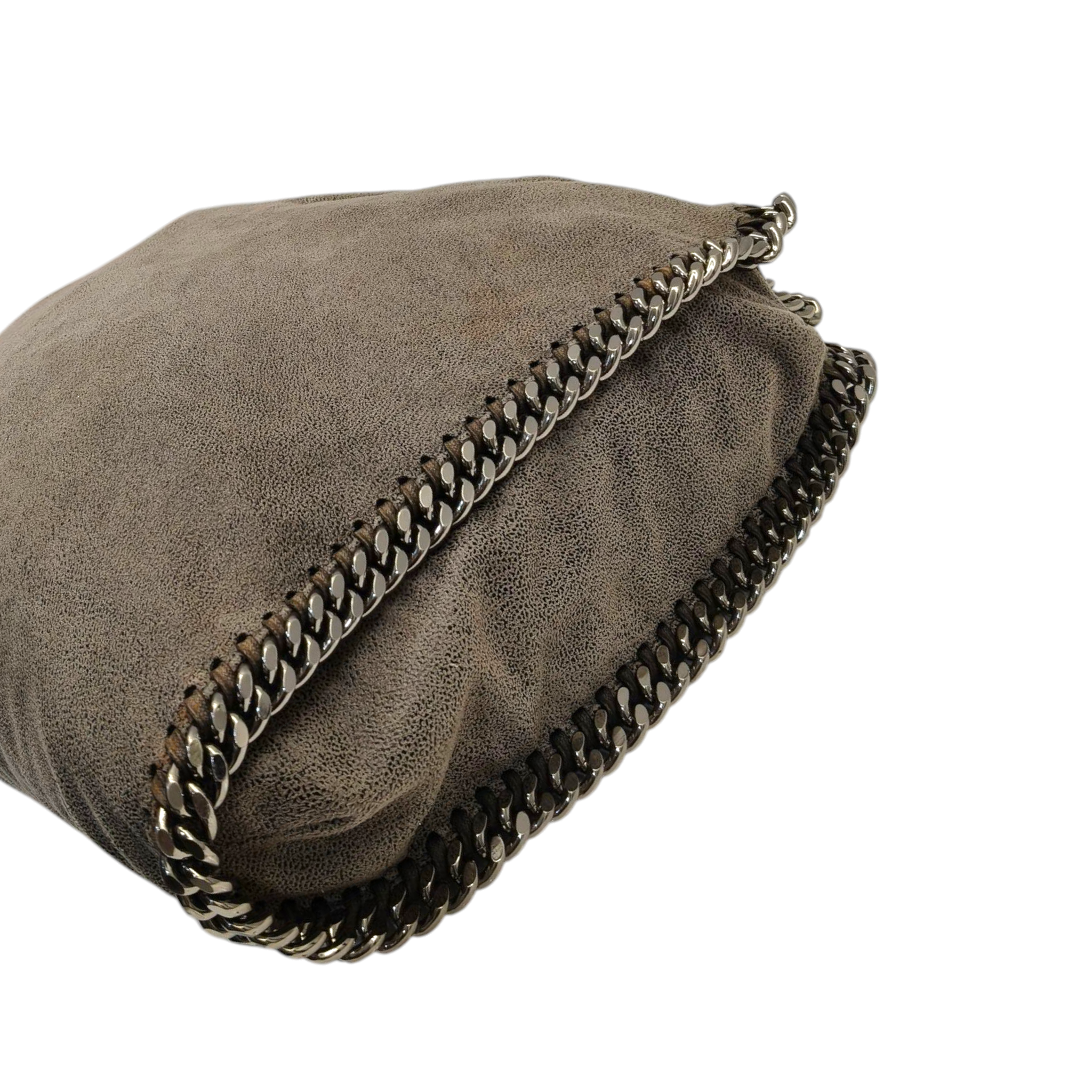 Stella McCartney Falabella Shaggy Deer Grey Fold Over Tote