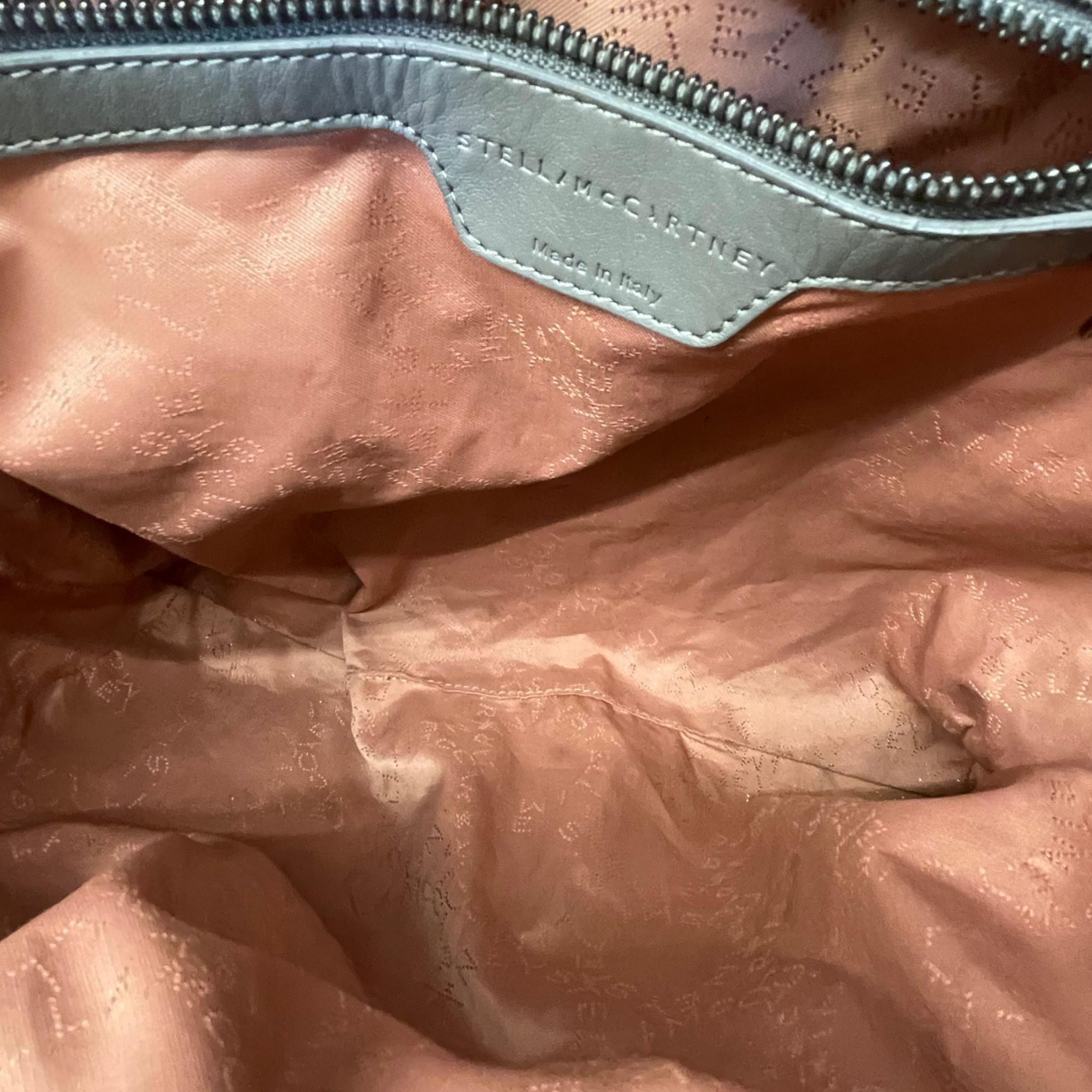 Stella McCartney Falabella Shaggy Deer Grey Fold Over Tote