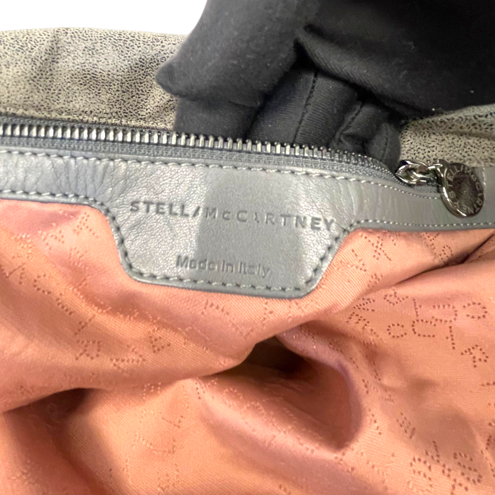 Stella McCartney Falabella Shaggy Deer Grey Fold Over Tote