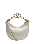 Valentino Moon Mini Hobo Gold Metallic Calfskin Handbag