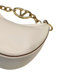 Valentino Moon Mini Hobo Gold Metallic Calfskin Handbag
