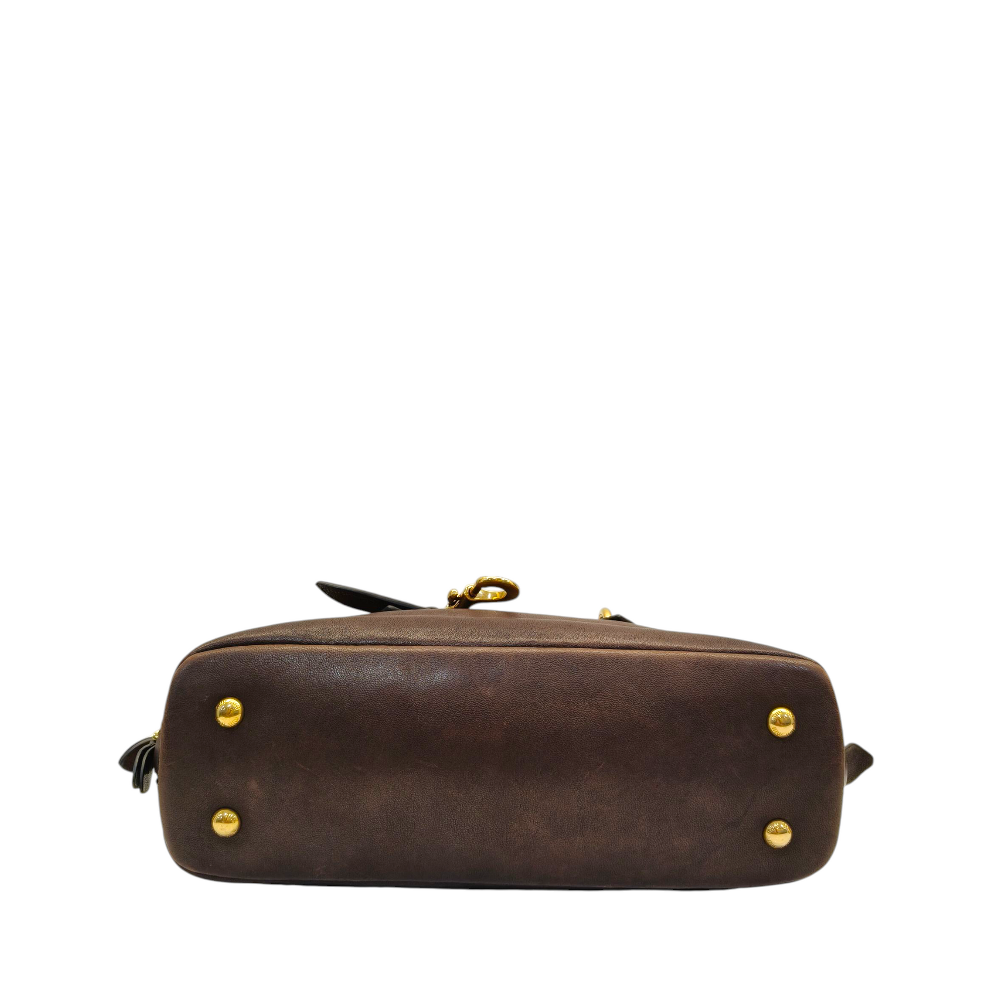 Miu Miu Aventure Nappa Leather Top Handle Bag