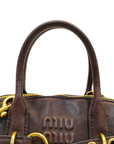 Miu Miu Aventure Nappa Leather Top Handle Bag