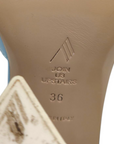 The Attico Sky Blue Leather Devon Open Toe Sandals - EU 36