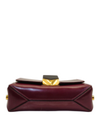 Jimmy Choo Dark Burgundy Leather Lockett Petite Crossbody Bag