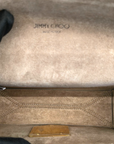 Jimmy Choo Dark Burgundy Leather Lockett Petite Crossbody Bag