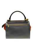 Celine Tri Colour Leather and Saude Medium Trapeza Bag