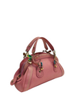Dior Pink Leather Small Limited Edition Butterfly Detective Satchel Bag