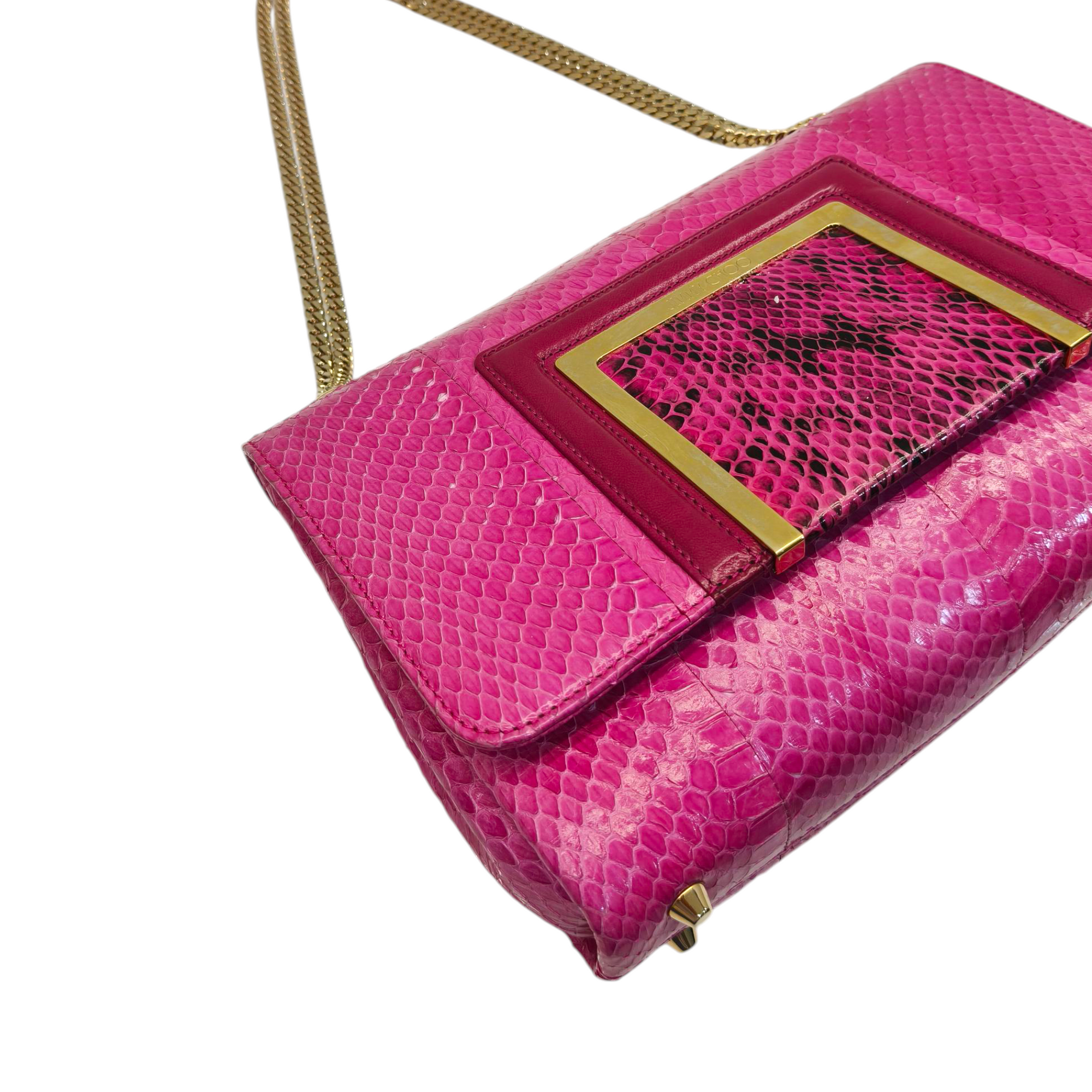 Jimmy Choo Snakeskin Shoulder Bag