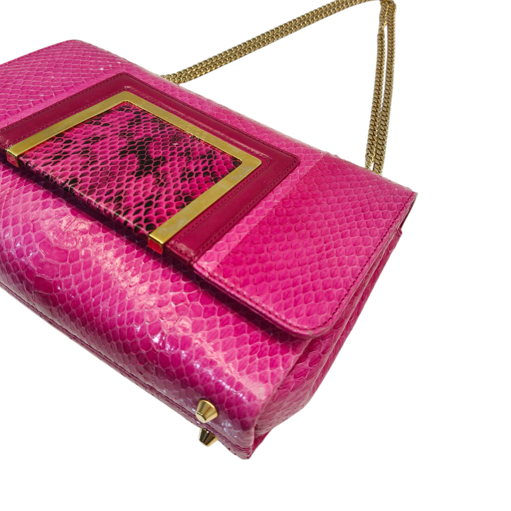 Jimmy Choo Snakeskin Shoulder Bag