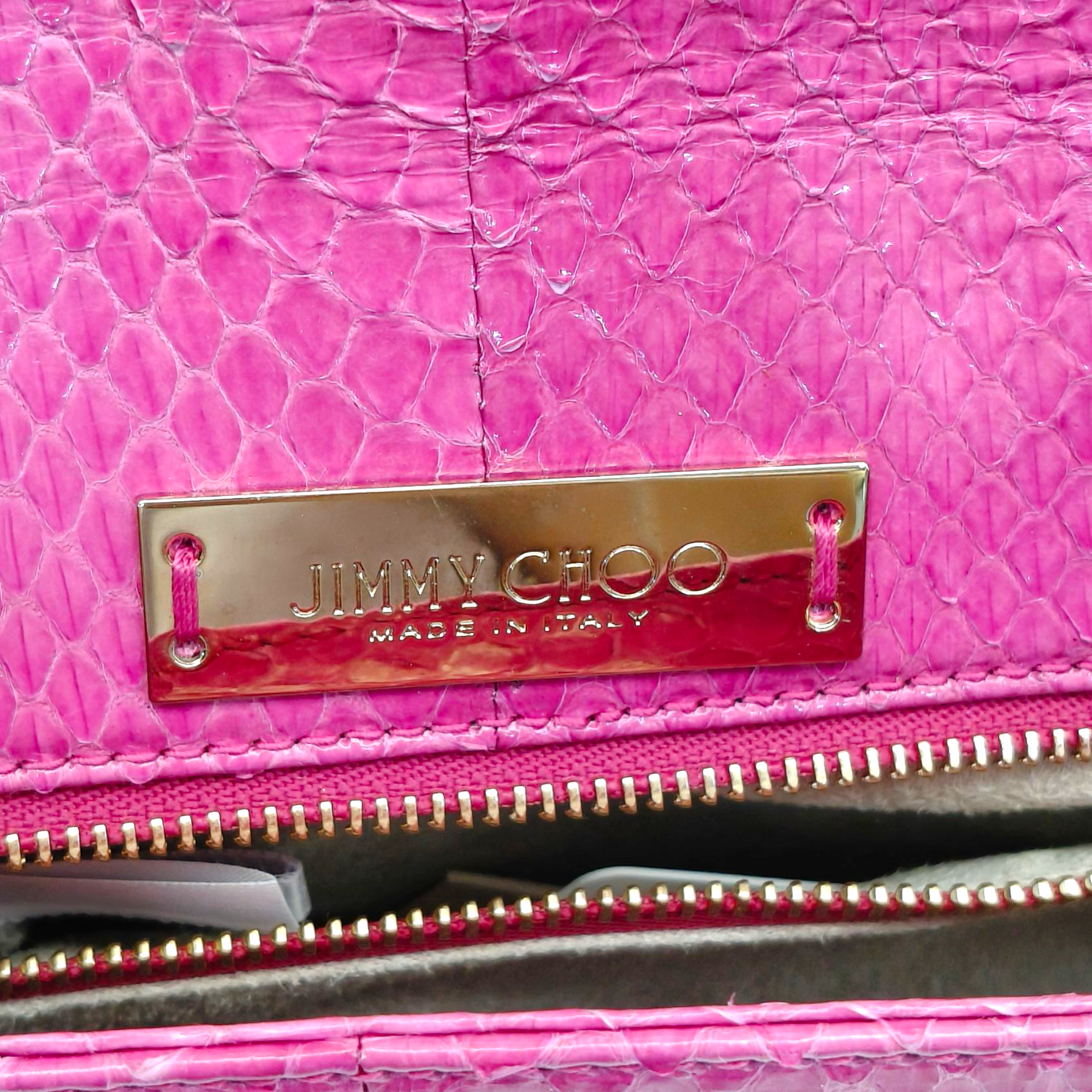 Jimmy Choo Snakeskin Shoulder Bag