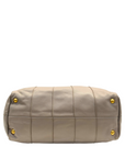 Prada Beige Soft Leather Plastic Chain Shoulder Bag
