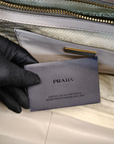 Prada Beige Soft Leather Plastic Chain Shoulder Bag