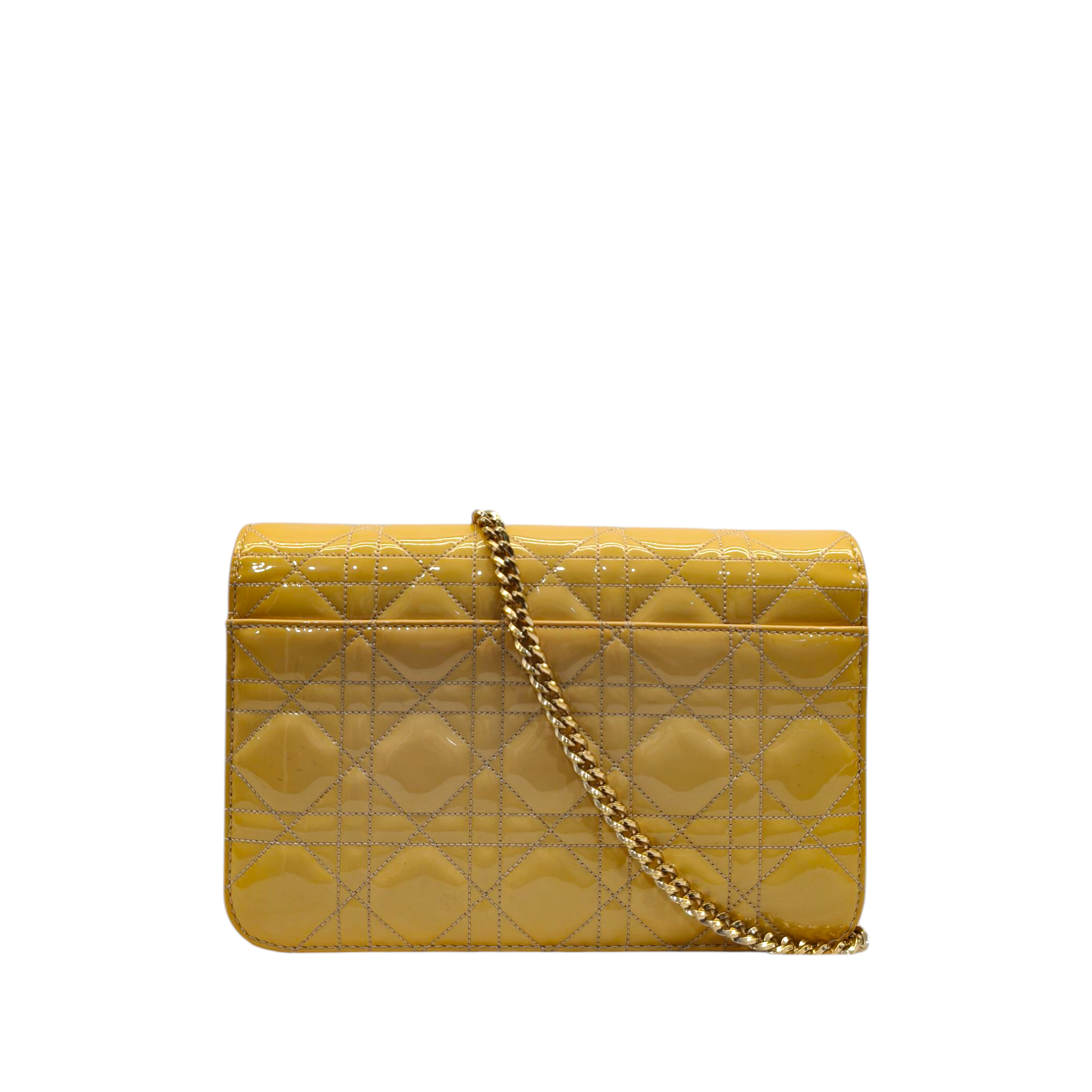 Christian Dior Cannage Patent Leather Miss Dior Promenade Bag