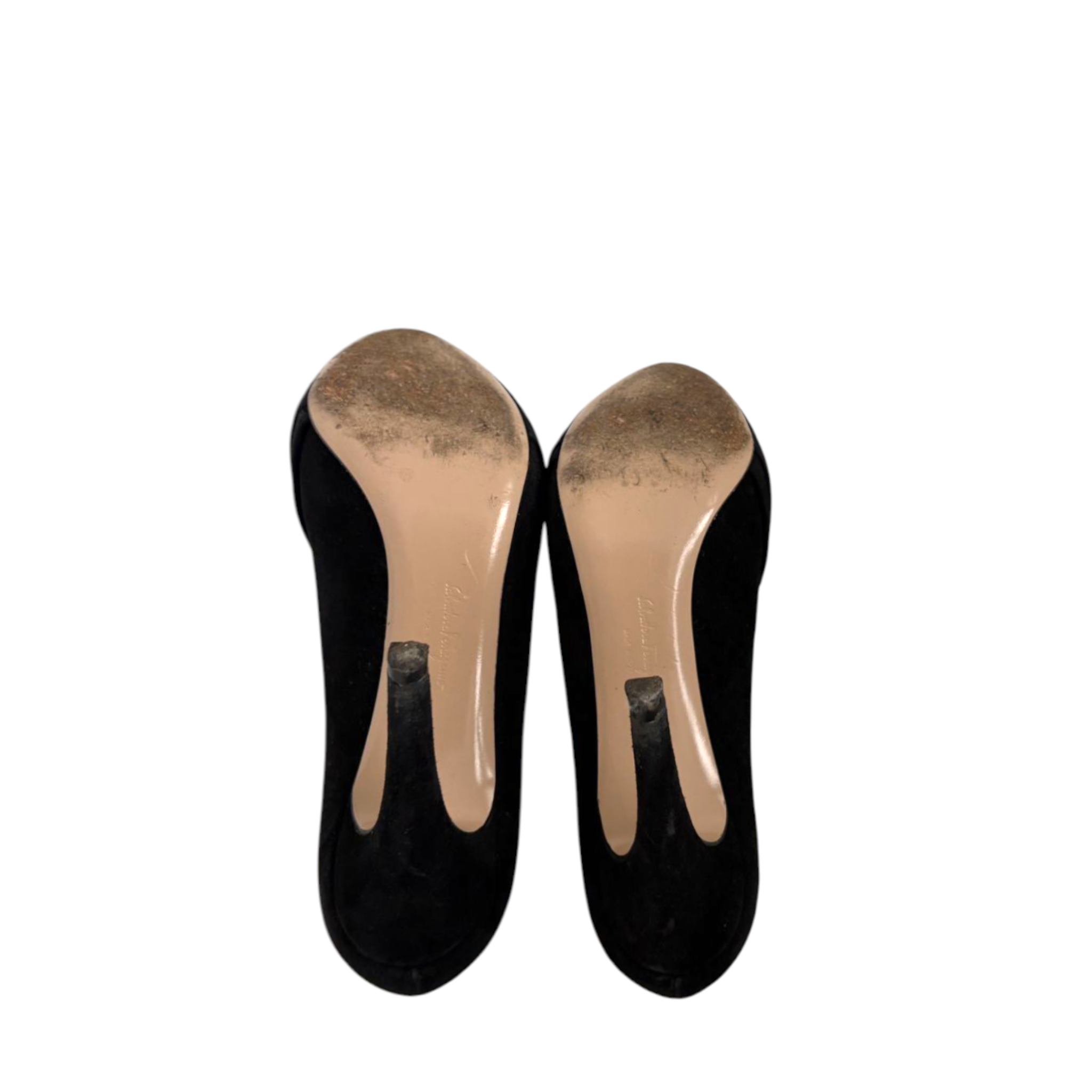 Salvatore Ferragamo Vara Bow Accent Satin Pumps EU 39