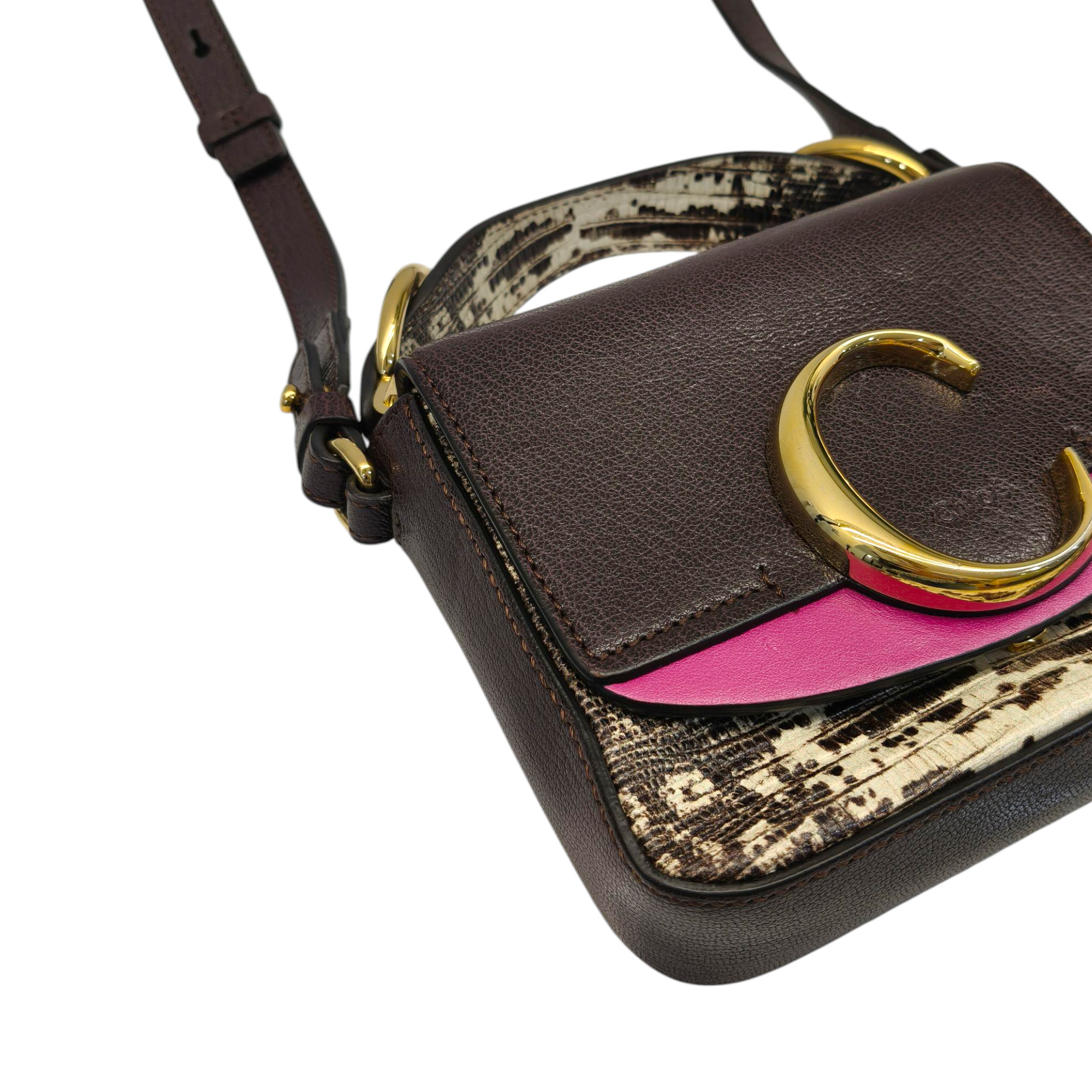 Chloé Purple Leather Handbag