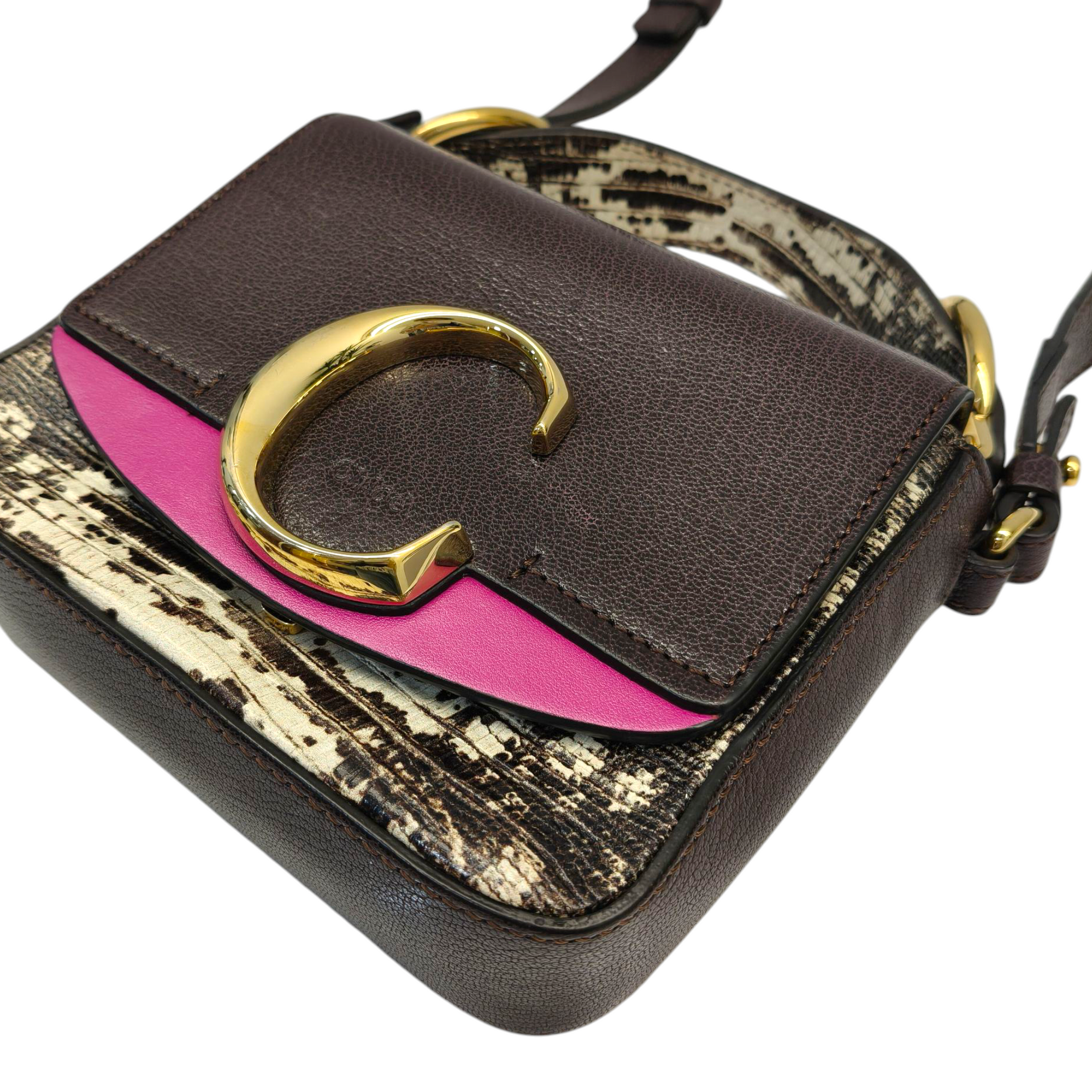Chloé Purple Leather Handbag