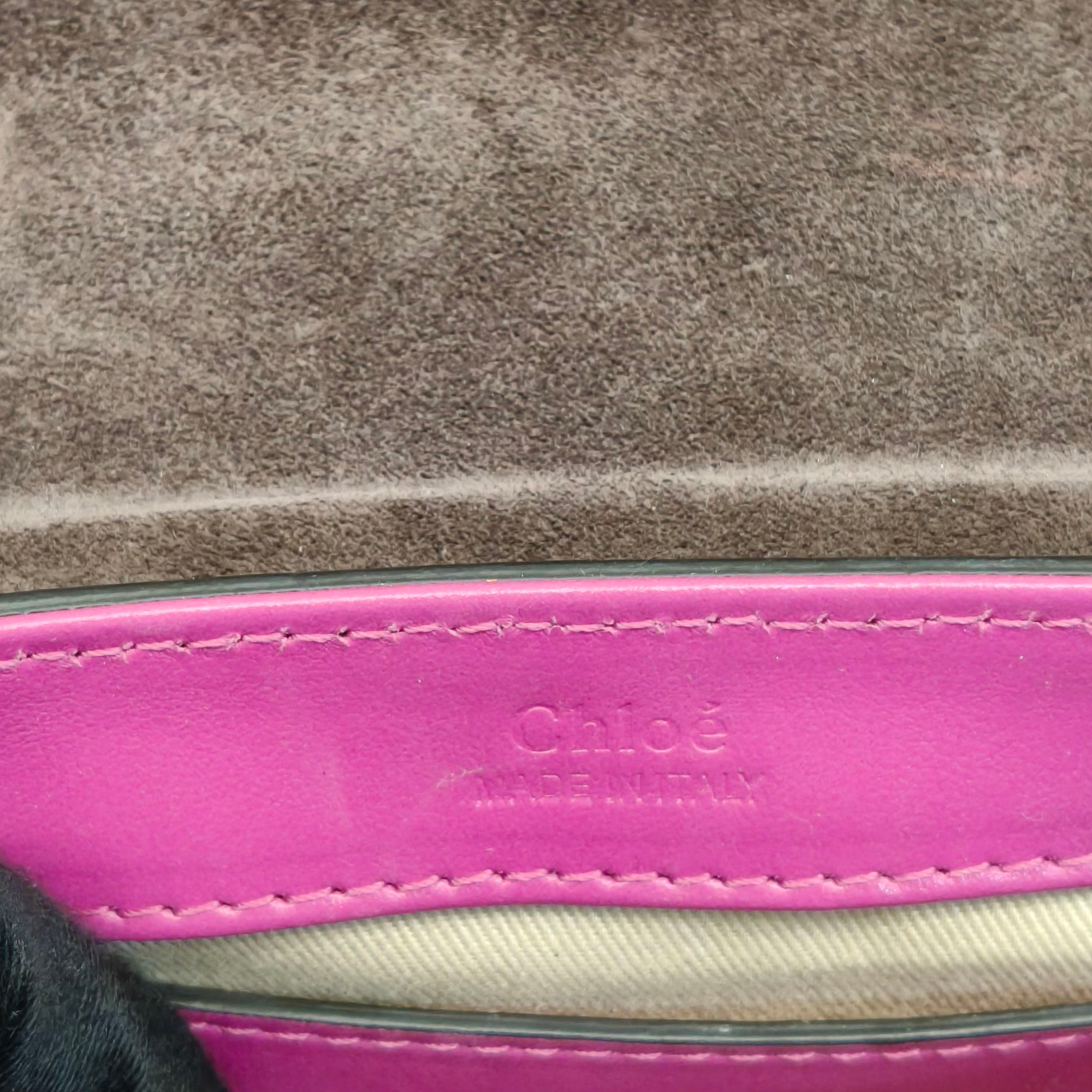Chloé Purple Leather Handbag