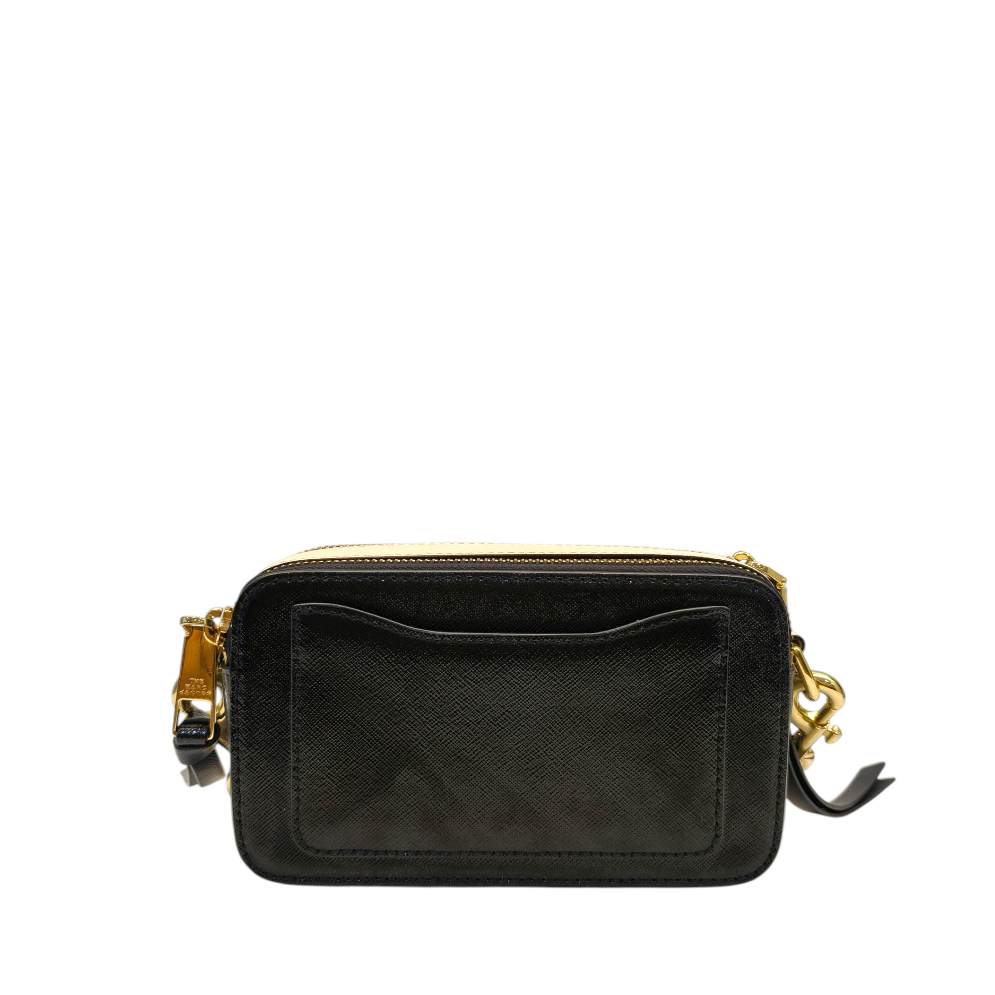 Marc Jacobs Snapshot Black Leather Sling Bag With Detachable Strap