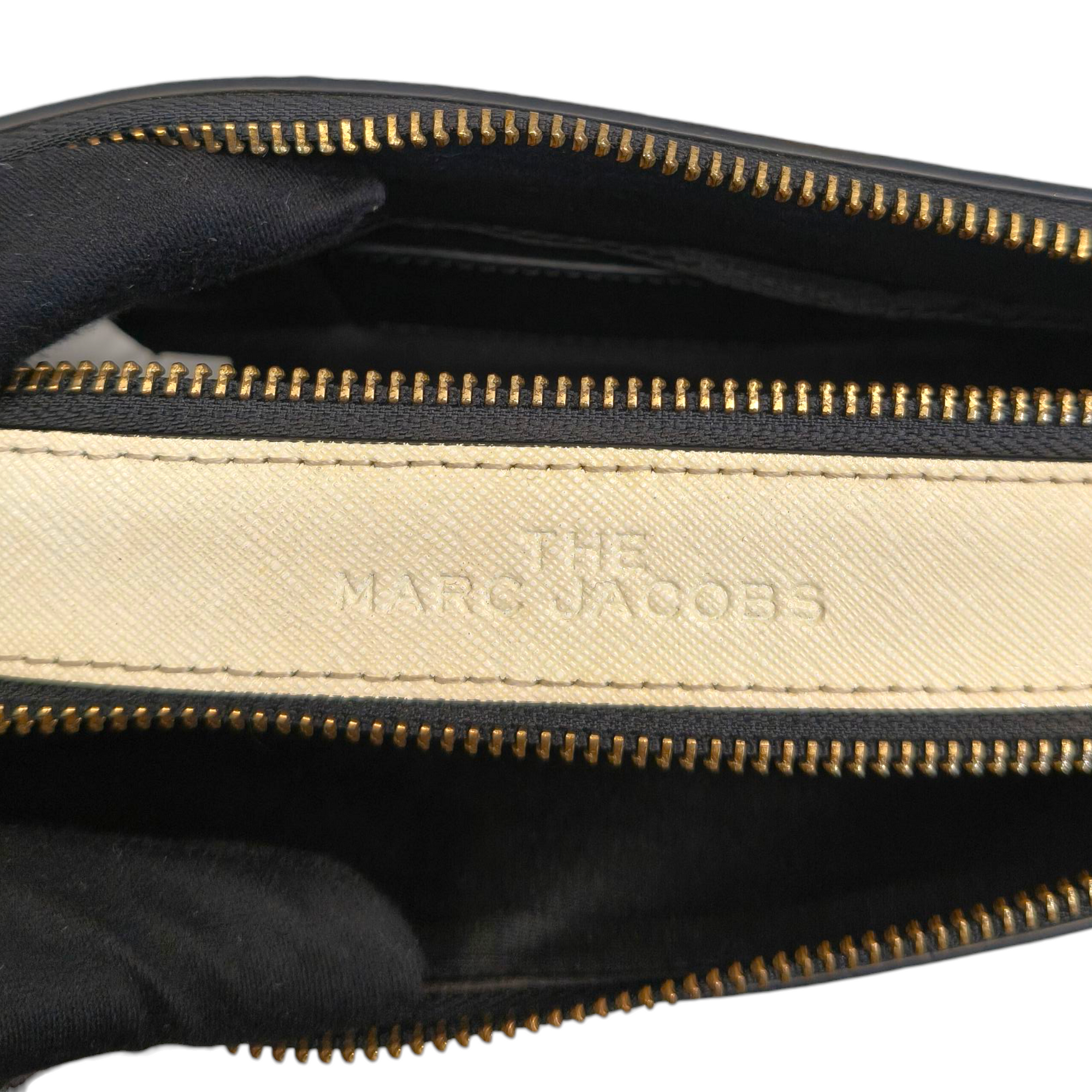 Marc Jacobs Snapshot Black Leather Sling Bag With Detachable Strap