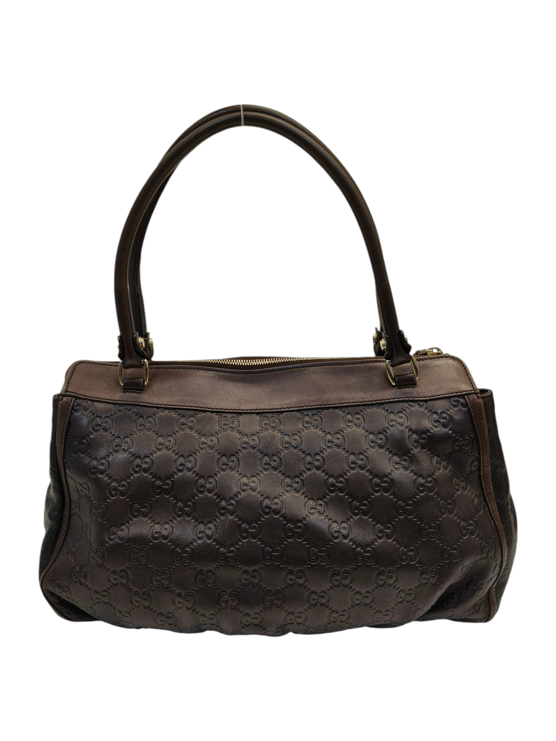 Gucci Brown Guccissima D Ring Leather Tote Bag