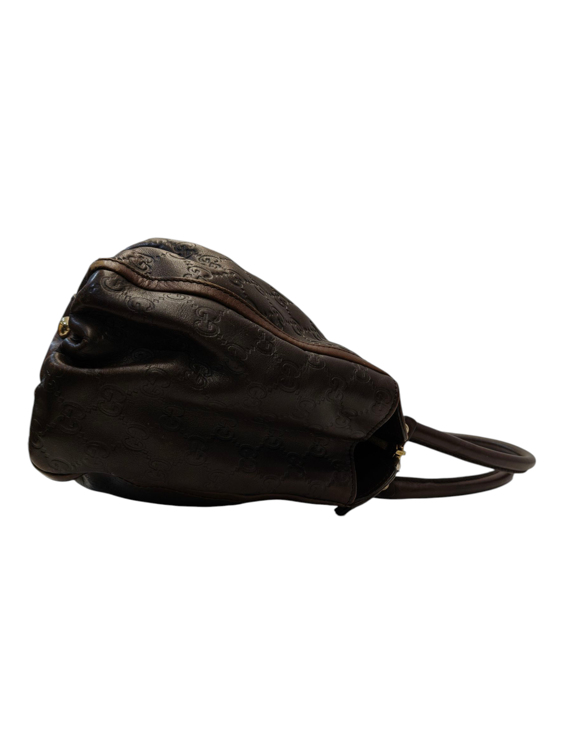 Gucci Brown Guccissima D Ring Leather Tote Bag
