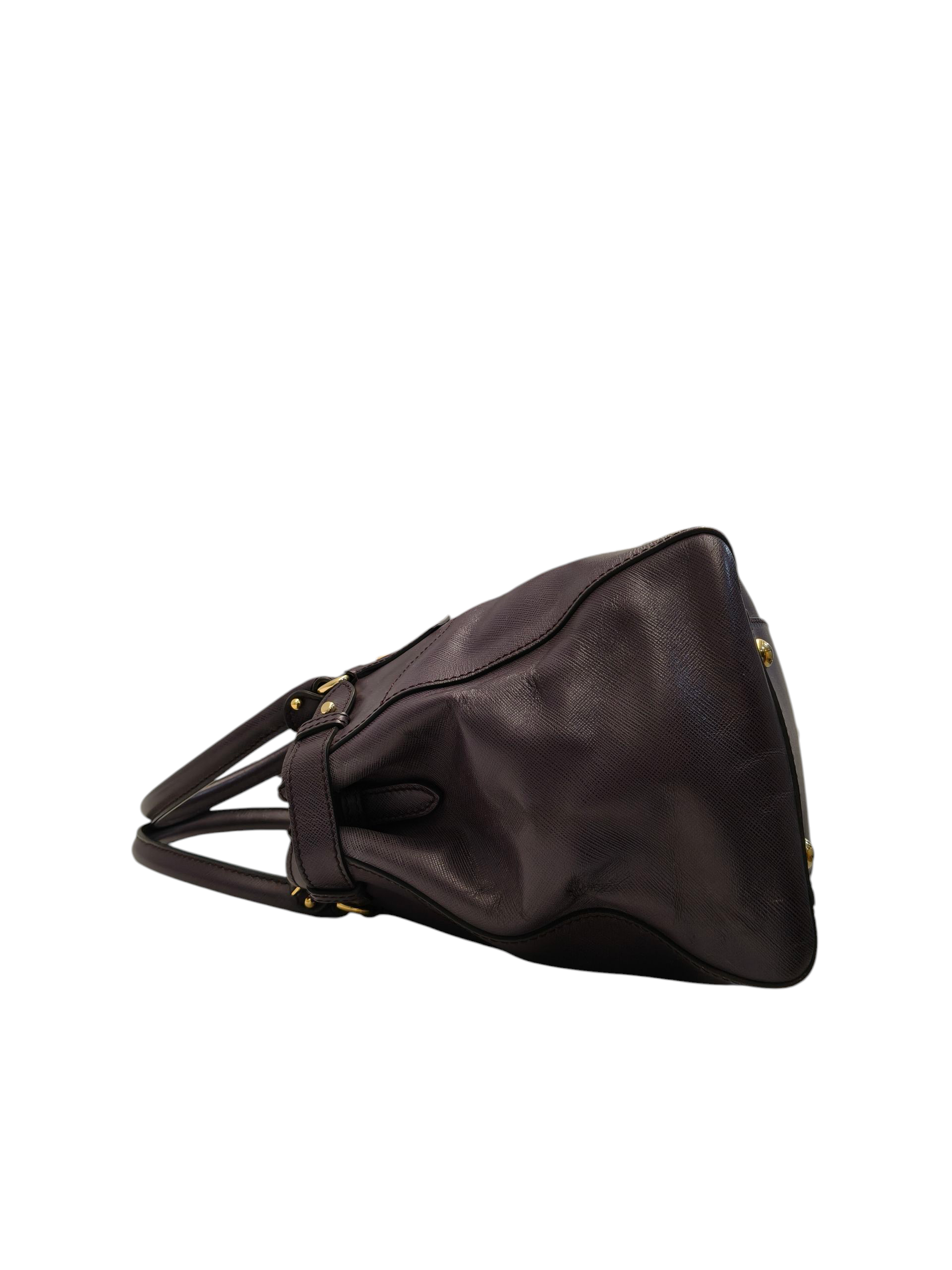 Salvatore Ferragamo Beky Burgundy Large Tote Bag