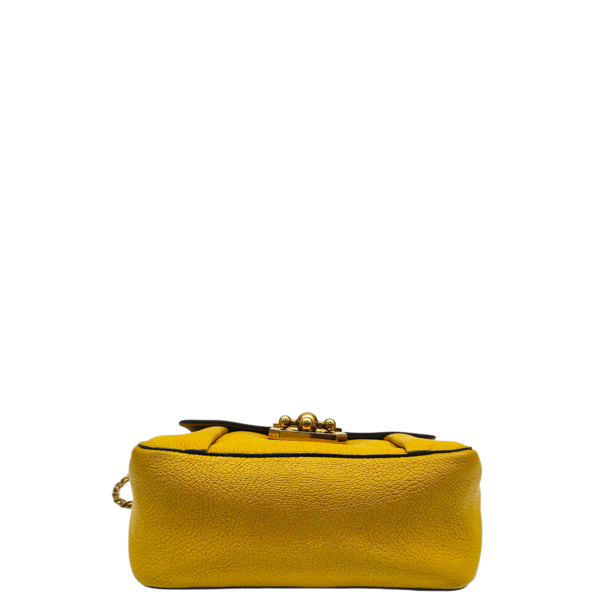 Chloe Mustard Leather Small Elsie Shoulder Bag
