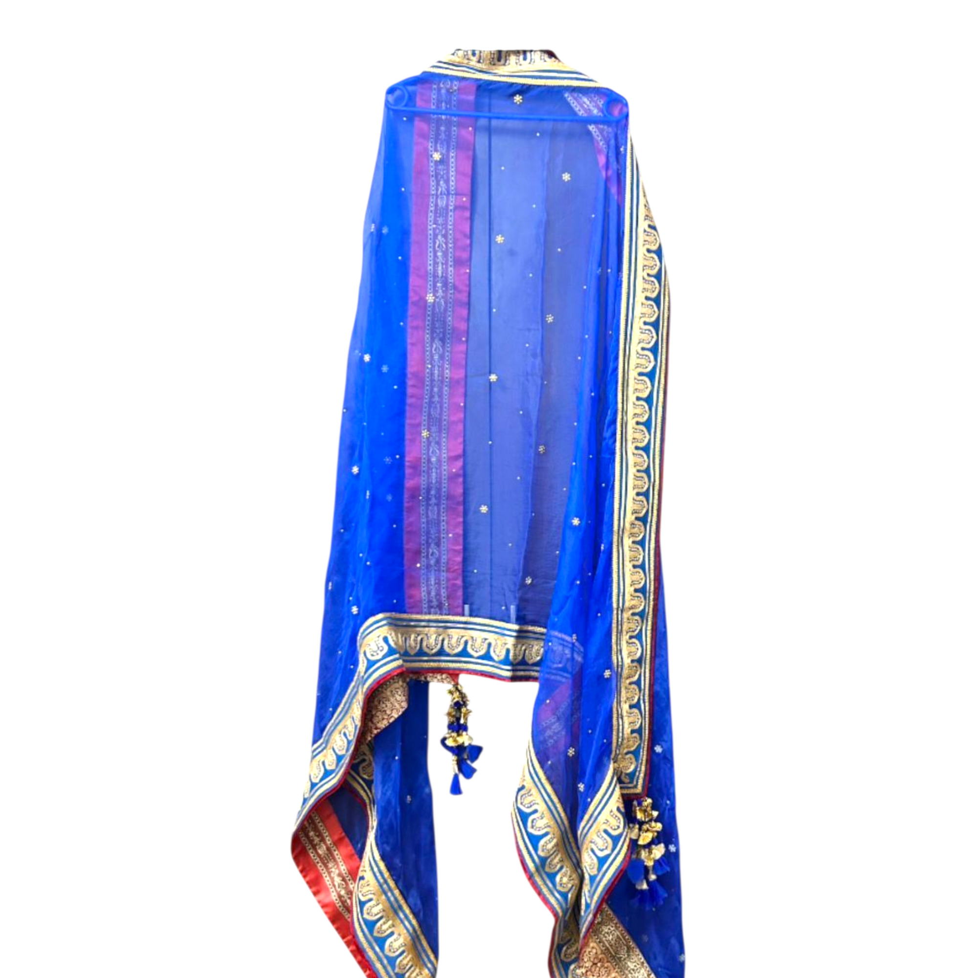 TARUN TAHILIANI BLUE PRINTED ZARDOSI LEHENGA